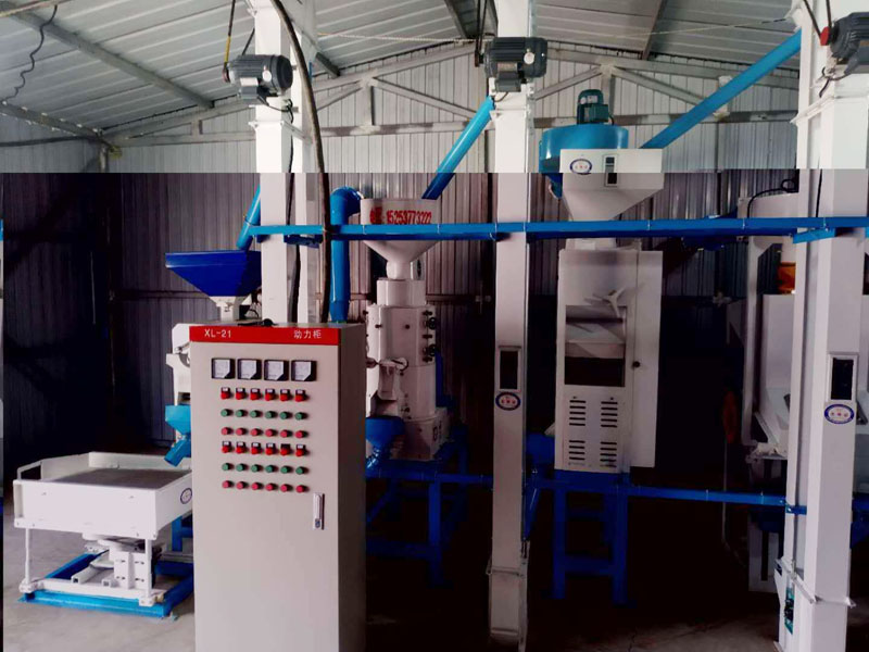 NZJ10型小米成套加工設(shè)備安裝調(diào)試完畢。河北人張家口蔚縣宋家莊鄉(xiāng)宋家莊村